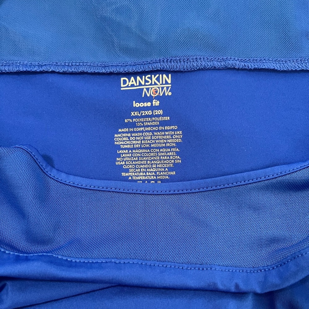 Danskin Royal Blue Short Sleeve Top - Picture 2 of 3